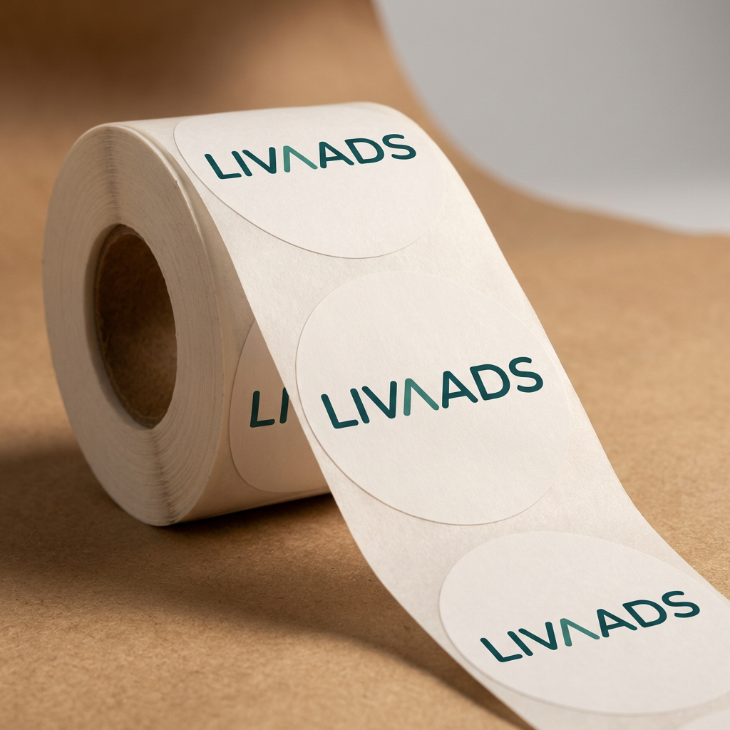 Etiketten mit LIVAADS Branding