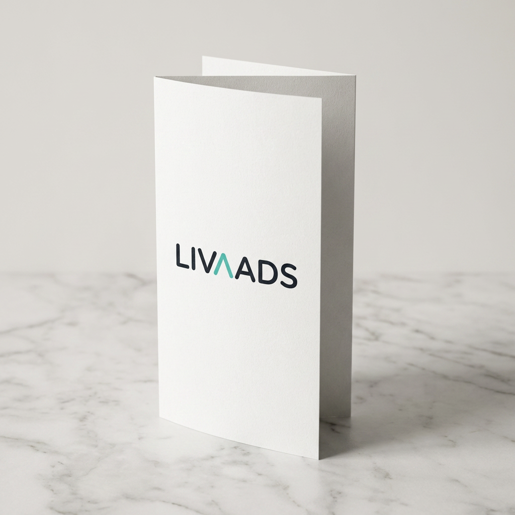 Faltflyer mit LIVAADS Branding