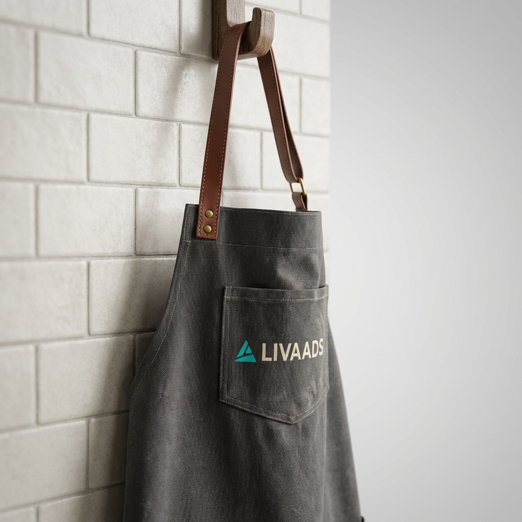 Schürze mit LIVAADS Branding